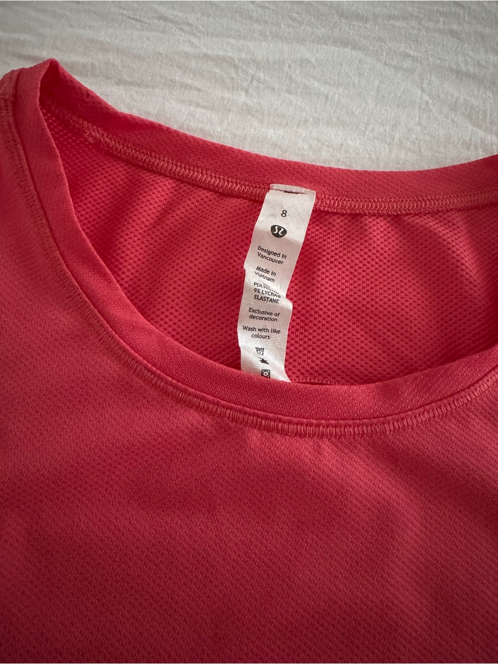 Lululemon High-Neck Running And Training Tank Top Coral Pink - Picture 5 of 9